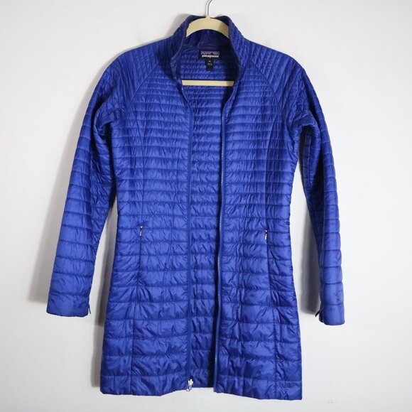 Patagonia Vosque 3 In 1 Parka Puffer Coat Womens XS Blue Long Winter - Picture 12 of 14